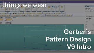 Gerber Accumark Pattern Design V9 Intro