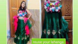 @rajnicreation how to reuse your lehenga || how to rewear your lehenga || recycle your lehenga  easy