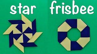 Transforming Star Frisbee Traditional Origami | Fun Birthday Decorations | Gift | Cute Party Favors