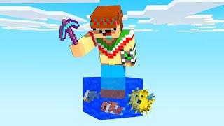 ¡Minecraft PERO es 1 BLOQUE de AGUA!  SILVIOGAMER MINECRAFT PERO