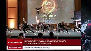 Atuação da ginástica acrobática da Académica de Santarém na Gala do Desporto 2024