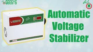 Automatic Voltage Stabilizer | GEESYS | AC Voltage Stabilizer
