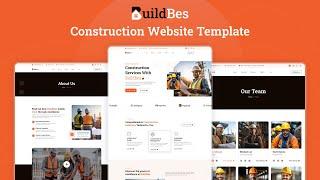 BuildBes   Construction Website Template /#construction #architecture