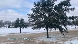 snow in texas