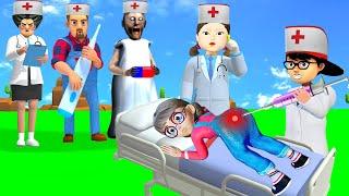 Scary Teacher 3D vs Squid Game Rescue Doctor NICK Help TANI get sick 5 times Challenge