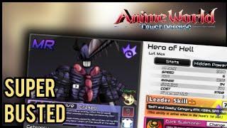 The NEW MR Hero of Hell Denji is BROKEN OP in Anime World Tower Defense