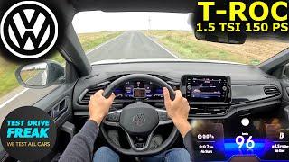 2024 Volkswagen T-Roc 1.5 TSI R-Line (150 PS) | Country Road POV Drive with Real Fuel Consumption