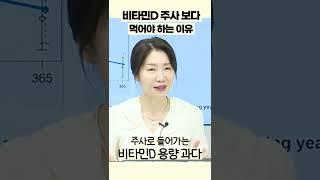 비타민D 왜 주사보다 먹어서 채우라고 할까?! 올바른 비타민D 섭취법 (서울백병원 박현아) #shorts