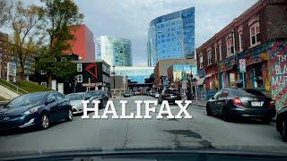 Halifax, Nova Scotia, Canada. Driving around the downtown area area