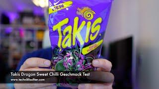 Takis Dragon Sweet Chilli Geschmack Test