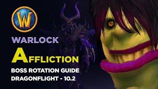 Affliction Warlock Single Target Boss Rotation Guide. The War Within 11.0.