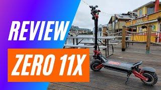 Zero 11X Electric Scooter Review  - Big Guy Electric Scooter Review - Filmed in 4K