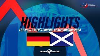 Germany  v Scotland - LGT World Men's Curling Championship 2024 - Highlights