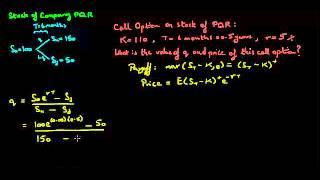One Period Binomial Option Pricing: Risk Neutral Valuation