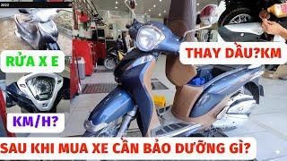 Chú ý sau khi mua xe mới. Chăm sóc xe máy mới. Bảo dưỡng định kỳ cho xe máy. chạy rotda - thay dầu