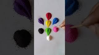 Simple rangoli|Satisfying rangoli |Easy Rangoli Tricks and tips| ASMR #rangoli#satisfying#asmr#viral
