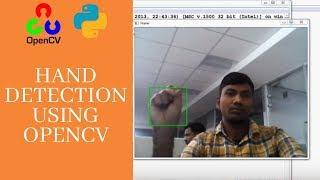 OpenCV Python program for Hand Detection using the Haar Cascade file