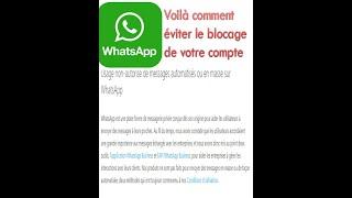 Urgent voilà pourquoi WhatsApp va bloquer votre compte