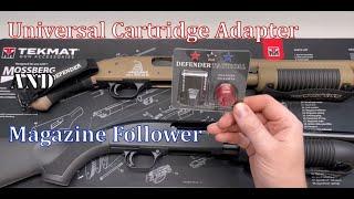 Defender Tactical Cartridge Adapter and Mag Follower Install for 12 -gauge Mossberg Pump Shotguns