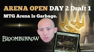 MTG Arena Is Garbage. | Arena Open Day 2 Draft 1 | Bloomburrow Draft | MTG Arena