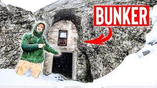 Found a military RADAR-STATION on a MOUNTAIN!| EMERGENCY OVERNIGHTER in the SNOW