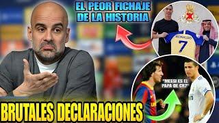  GUARDIOLA DESTROZA la comparativa MESSI vs CR7  Cristiano Ronaldo el peor fichaje de la historia