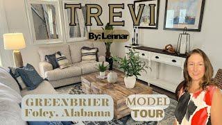 Tour The Trevi Model Home by Lennar in Greenbrier Subdivsion of Foley Alabama