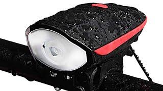 FABSPORTS Rechargeable Bike Horn and Light | Waterproof Device with Super Bright 250 Lumen Light