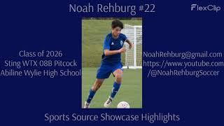 Noah Rehburg- Class of 2026, CAM-DM.  Highlights from the Sports Source Showcase in Dallas Dec 2023