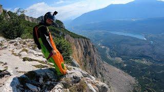 Wingsuit BASE Shredding at Brento