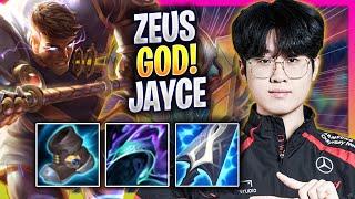 ZEUS IS A GOD WITH JAYCE! - T1 Zeus Plays Jayce TOP vs Twisted Fate! | Season 2024