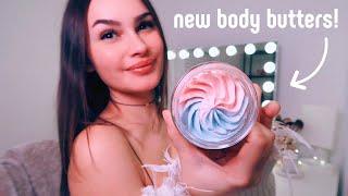 introducing my new whipped body butters! how it's made & demonstration 