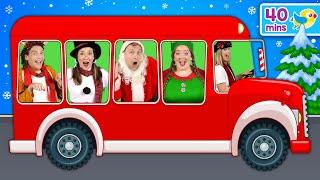 Wheels on the Bus Christmas  and More Nursery Rhymes (40mins compilation)