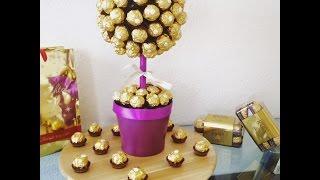 DIY Ferrero Rocher Strauß, ganz einfach und eindrucksvoll zum selber machen