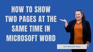 How to Show Two Pages at the Same Time in Microsoft Word