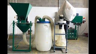 How to change hop cones on a hammer mill before pelleting on a pellet press