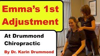 EMMA'S FIRST CHIROPRACTIC ADJUSTMENT WITH DR. KARIN