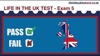  Life in the UK Test 2025 - British Citizenship practice tests  Exam 5