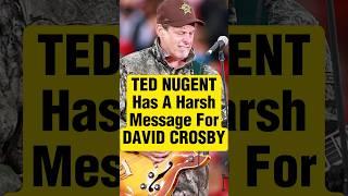 Ted Nugent slams David Crosby, Rock Hall of Fame #tednugent #classicrock #rockandrollhalloffame