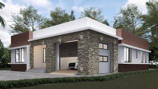 Best 3-Bedroom Modern House Design  13m x 16.5m