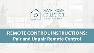 Smart Home Collection - Pair & Unpair Remote Control