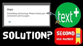 How to solve  connection issues on the Textplus App while getting a free USA number? | Textplus App