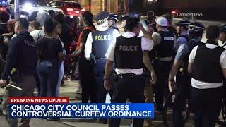 Chicago City Council passes controversial curfew proposal; Mayor Brandon Johnson plans to veto