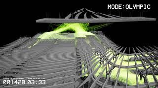 Simulation of pedestrian flows in the area of the Sochi Olympic Park transport hub