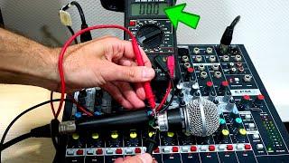 CAN WE USE A DYNAMIC MICROPHONE WITH BALANCED OUTPUT WITH THE PHANTOM POWER SWITCHED ON? YES