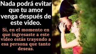 La llegada de tu amor con este video es inevitable. Que me ames, me busques y me desees.
