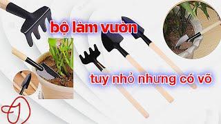 Nhờ bộ dụng cụ làm làm vườn mini chăm sóc sân vườn  bạn đẹp xinh thoải mái hơn