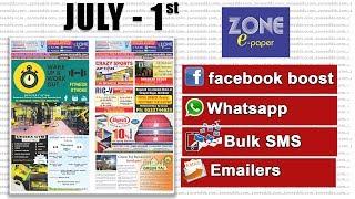 Zone E-Paper || 01 July 2018 || zoneadds.com