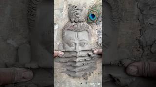 hu ru ru Rajasthani songhu ru ru songKrishna statue making at homeladdu gopal#shorts