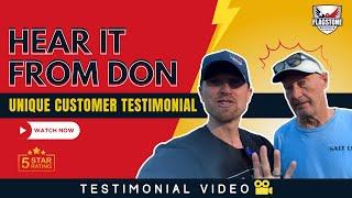 Hear It From Don: Unveiling a Unique Customer Testimonial at Flagstone Roofing! #homeowner #roofing